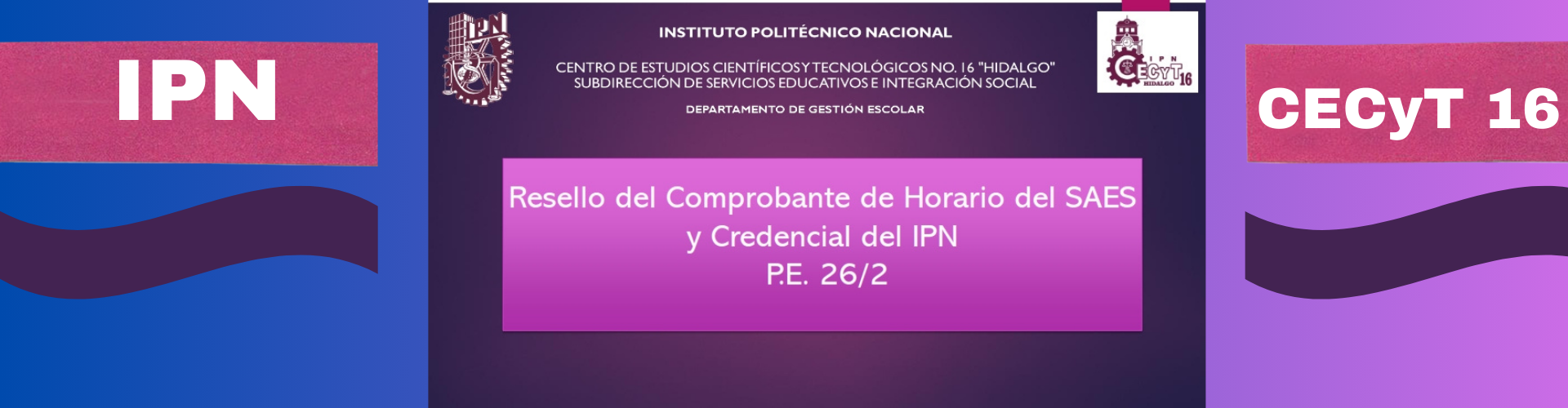 Resello horario y credencial 26-2